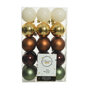 Onbreekbare kerstballen brons (30 stuks)